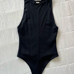 Babaton Black Sleeveless Bodysuit